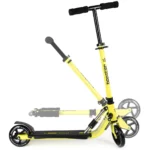 bopster 2 Wheeled Scooter Folding V2 In Line Racing Kick Sport Ride-On Neon Yellow