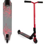 bopster Stunt Scooter Deck 360 Swivel Spin | Lightweight Freestyle Sport Scooters with 50cm Wide Bar | Ideal for Kids, Boys, & Girls Ages 8+ | Red