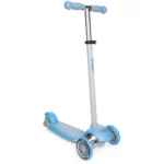 boppi 3-Wheel Kids Toddler Push Scooter | 2 Front Wheels, Ideal for Girls and Boys Aged 3 - 8 Years Old | Blue