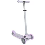 boppi 3-Wheel Kids Toddler Push Scooter | 2 Front Wheels, Ideal for Girls and Boys Aged 3 - 8 Years Old | Purple