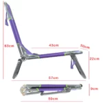 just be...…® Beach & Garden Folding Sun Chair Lounger – Purple