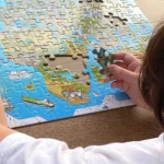 bopster 8-bit World Map Pixel Jigsaw Puzzle 180pcs