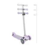 boppi 3-Wheel Kids Toddler Push Scooter | 2 Front Wheels, Ideal for Girls and Boys Aged 3 - 8 Years Old | Purple