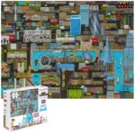 bopster 8-bit London Pixel Jigsaw Puzzle 180 Pieces for Kids Teens and Adults 57 x 42cm Level 1