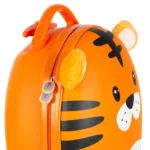 Boppi Tiny Trekker Kids Luggage Travel Suitcase Carry On Cabin Bag Holiday Pull Along Trolley Lightweight Wheeled Holdall 17 Litre Hand Case - Tiger