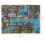 bopster 8-bit London Pixel Jigsaw Puzzle 180 Pieces for Kids Teens and Adults 57 x 42cm Level 1