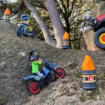Playmobil 70553 Stunt Show Motocross with Fiery Wall, for Children Ages 4 - 10