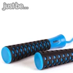 just be...… Skipping and Speed Adult Jump Rope for Fitness and Fat Burning Home Gym Park Workouts HIIT Sessions Boxing and Weight Loss Non-Slip Handle and a 275cm Adjustable Length Rope - Blue
