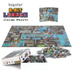 bopster 8-bit London Pixel Jigsaw Puzzle 500 Pieces for Kids Teens and Adults 51 x 36cm Level 2