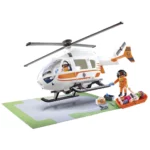 Playmobil Hospital Emergency Helicopter with Landing Pad - City Life 70048