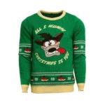Crash Bandicoot - All I Wumpa Christmas Is You Unisex Christmas Jumper Small [video game]