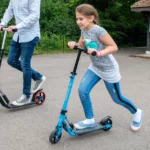 bopster 2 Wheeled Scooter Folding V2 In Line Racing Kick Sport Ride-On Neon Yellow