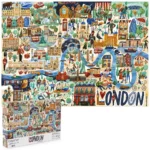 bopster London City Illustrated Jigsaw Puzzle 1000pcs