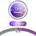 just be...…® Weighted Padded Fitness Foam Hula Hoop (1.4kg Purple)