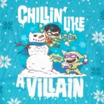 Official Robin & Riddler ‘Chillin Like A Villain’ Kids Christmas Jumper for Boys & Girls – Ugly Novelty Gifts Xmas Jumper – DC Comics Unisex Kids Knitted Sweater Design - Officially Licensed