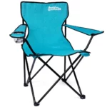 just be...…® Folding Camping Chair - Light Blue with Black Trim