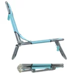 just be...…® Beach & Garden Folding Sun Chair Lounger – Light Blue