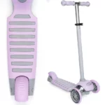 boppi 3-Wheel Kids Toddler Push Scooter | 2 Front Wheels, Ideal for Girls and Boys Aged 3 - 8 Years Old | Purple