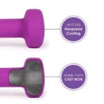 just be...® Dumbbells Set - Purple - 1kg