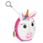 boppi Tiny Trekker Kids Keyring Travel Pouch Coin Purse Mini Travel Wallet Keychain Holder Zipper Clutch Bag - Unicorn