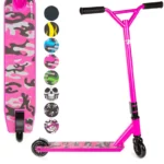 Land Surfer Kids Stunt Scooter | Scooter for Kids 8-12+ Teenagers | Boys/Girls Two Wheel 360 Pro Stunts | Pink Camo