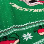 Numskull Unisex Official Crash Bandicoot Knitted Christmas Jumper for Men or Women - Ugly Novelty Sweater Gift Green [video game]