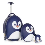 boppi Tiny Trekker Kids Backpack Nursery Travel Holiday Toddler Children Bag 4 Litre Preschool Rucksack - Blue Penguin