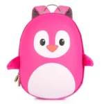 boppi Tiny Trekker Kids Backpack Nursery Travel Holiday Toddler Children Bag 4 Litre Preschool Rucksack - Pink Penguin