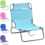 just be...…® Beach & Garden Folding Sun Chair Lounger – Light Blue