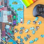 bopster 8-bit New York Pixel Jigsaw Puzzle 180 Pieces for Kids Teens and Adults 57 x 42cm Level 1