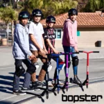 bopster Stunt Scooter Deck 360 Swivel Spin | Lightweight Freestyle Sport Scooters with 50cm Wide Bar | Ideal for Kids, Boys, & Girls Ages 8+ | Red