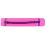 just be... Yoga mat Non Slip Exercise Mattress 5mm thick Eco friendly TPE material 183cm long 61cm wide 2-Tone colour with Carry Strap Pro Beginner Bikram Gym Home Fitness - Pink/Purple