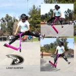 Land Surfer Kids Stunt Scooter | Scooter for Kids 8-12+ Teenagers | Boys/Girls Two Wheel 360 Pro Stunts | Pink Camo
