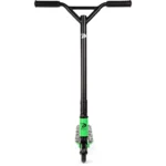 Land Surfer Kids Stunt Scooter | Scooter for Kids 8-12+ Teenagers | Boys/Girls Two Wheel 360 Pro Stunts | Black with Green Trim and Small Skulls