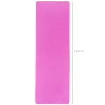 just be... Yoga mat Non Slip Exercise Mattress 5mm thick Eco friendly TPE material 183cm long 61cm wide 2-Tone colour with Carry Strap Pro Beginner Bikram Gym Home Fitness - Pink/Purple