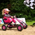 bopster - Pedal Go Kart with Inflatable Tyres 5-8 Years - Flame