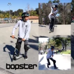 bopster Stunt Scooter Deck 360 Swivel Spin | Lightweight Freestyle Sport Scooters with 50cm Wide Bar | Ideal for Kids, Boys, & Girls Ages 8+ | Black