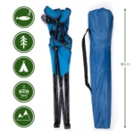 just be...…® Folding Camping Chair - Royal Blue with Dark Blue Trim