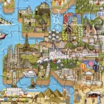 bopster 8-bit World Map Pixel Jigsaw Puzzle 180pcs