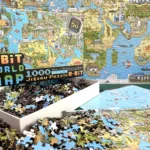 bopster 8-bit World Map Pixel Jigsaw Puzzle 1000pcs