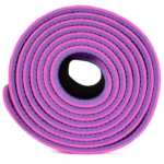 just be... Yoga mat Non Slip Exercise Mattress 5mm thick Eco friendly TPE material 183cm long 61cm wide 2-Tone colour with Carry Strap Pro Beginner Bikram Gym Home Fitness - Pink/Purple