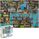 bopster 8-bit London Pixel Jigsaw Puzzle 1000 Pieces for Kids Teens and Adults 70 x 50cm Level 3