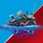 Playmobil 70781 City Action Police Parachute with Amphibious Vehicle