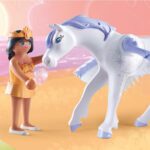 PLAYMOBIL 71361 Rainbow Castle Pegasus Caring Set
