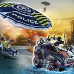 Playmobil 70781 City Action Police Parachute with Amphibious Vehicle