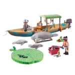 PLAYMOBIL 71010 Wiltopia Amazon River Boat with Manatees