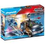 Playmobil 70575 City Action Police Helicopter Pursuit With Runaway Van