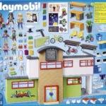 Playmobil City Life Furnished School Building with Digital Clock 9453