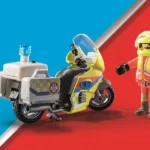 PLAYMOBIL 71205 City Life Emergency Motorcycle with Flashing Lights