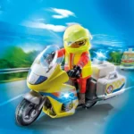 PLAYMOBIL 71205 City Life Emergency Motorcycle with Flashing Lights